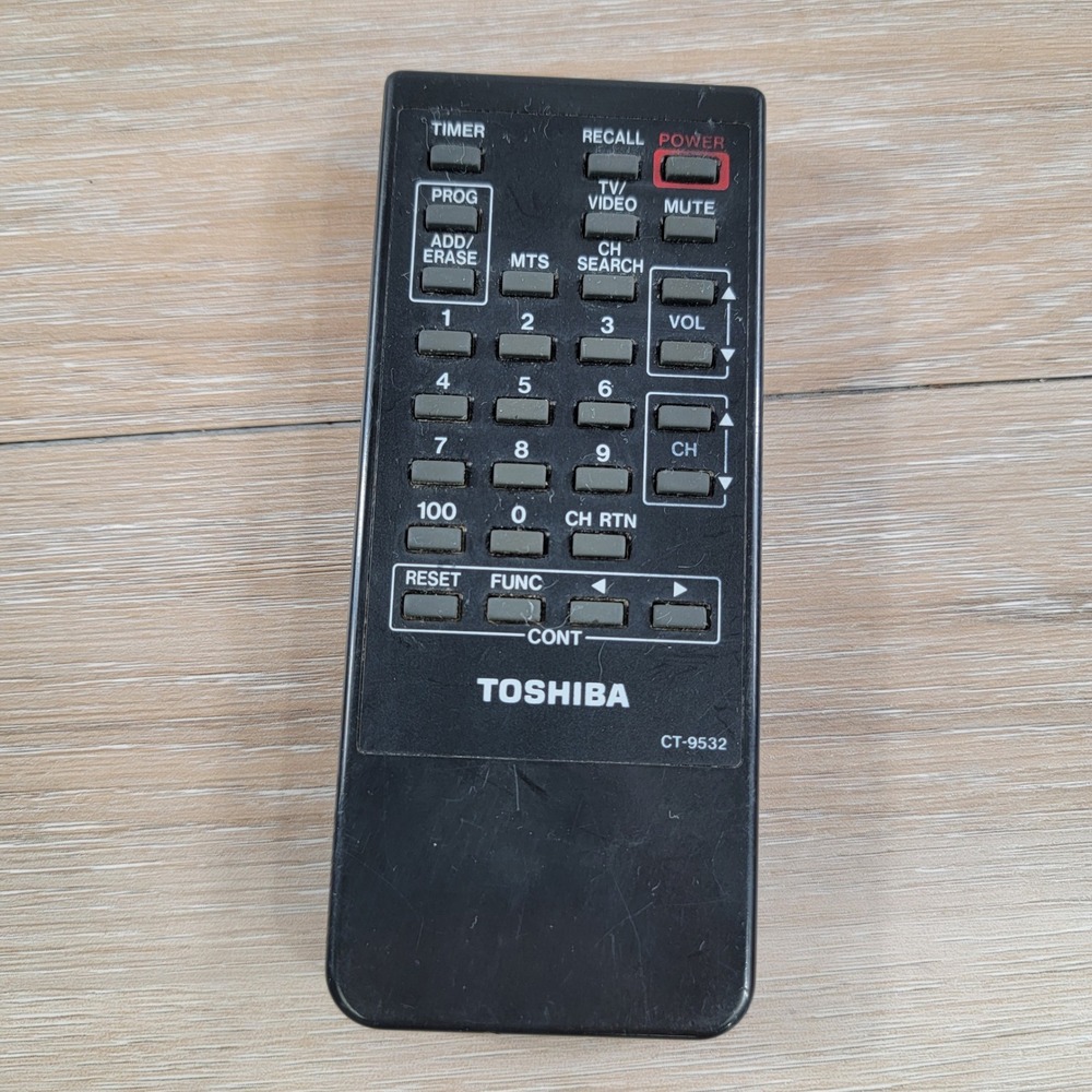 Toshiba CT-9532 Remote Control - Tested & Working - Picture 4 of 4